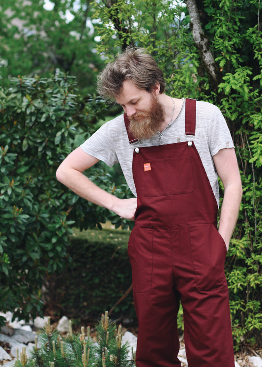 Salopette Enoki bordeaux