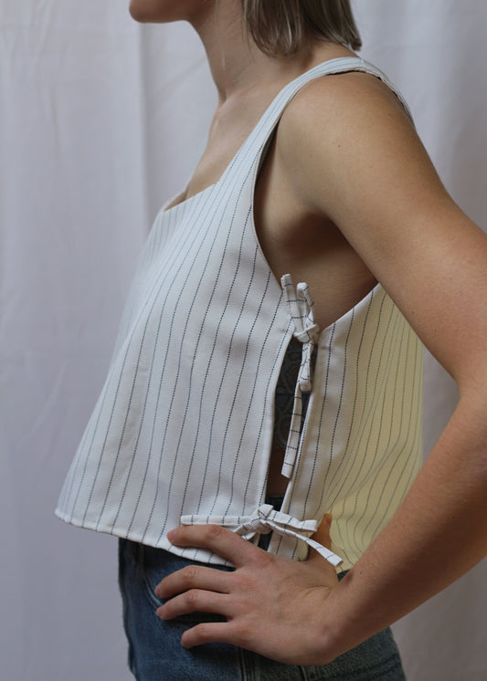 Haut Amarena blanc - pièce unique