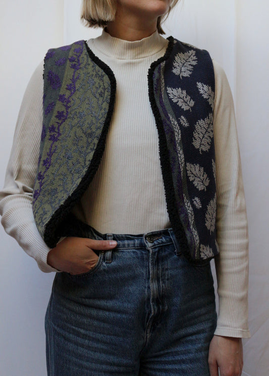 Gilet Alca noir - pièce unique