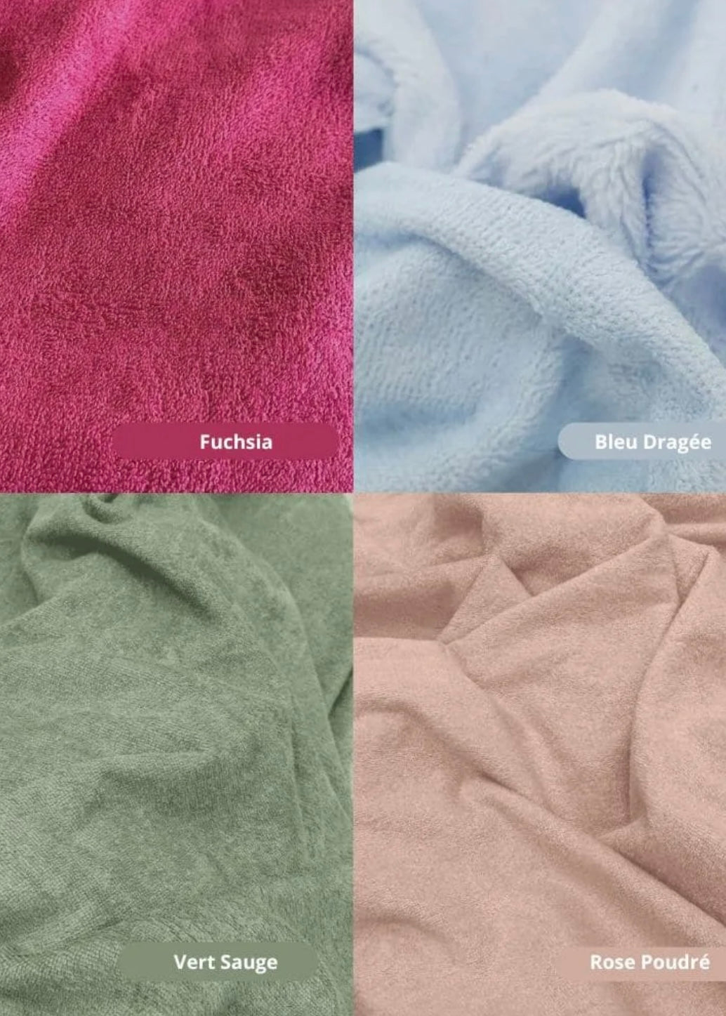 Poncho de bain adulte
