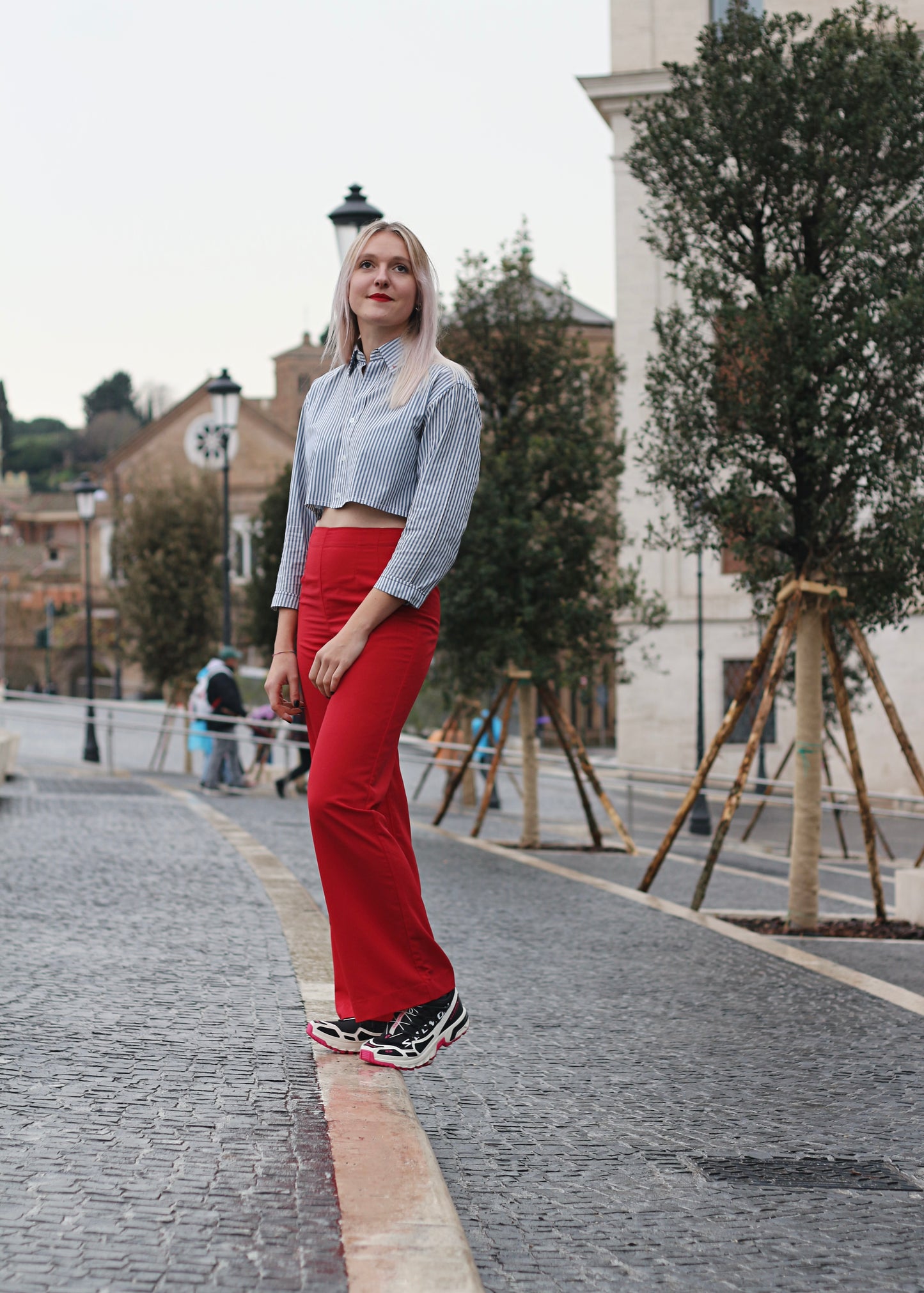 Pantalon Zinnia rouge