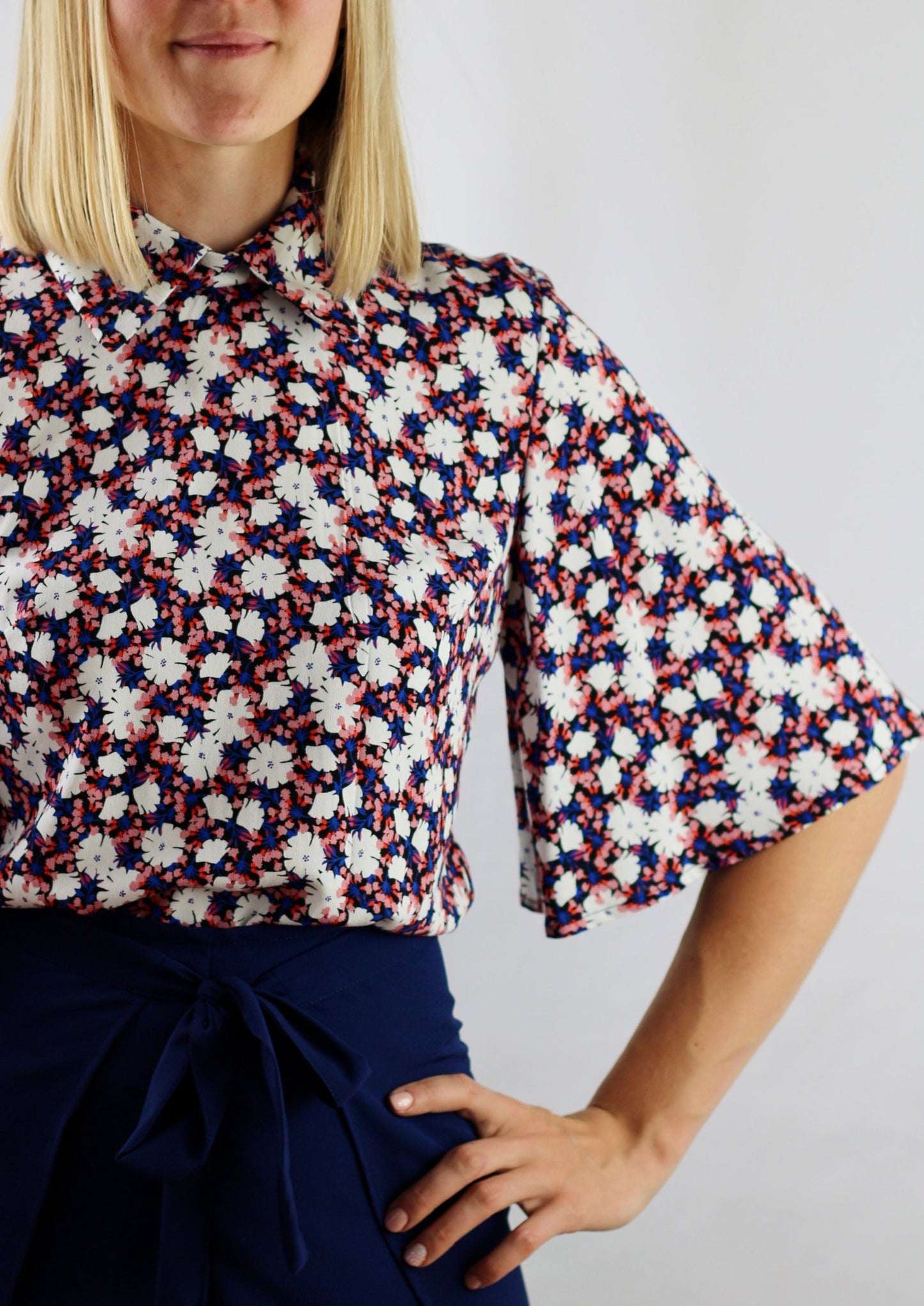 Blouse Tulipe marine