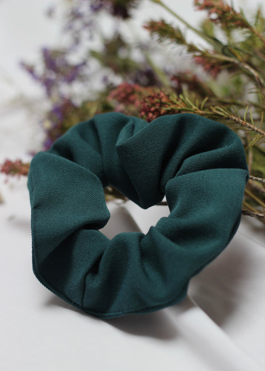 Chouchou scrunchie bleu canard