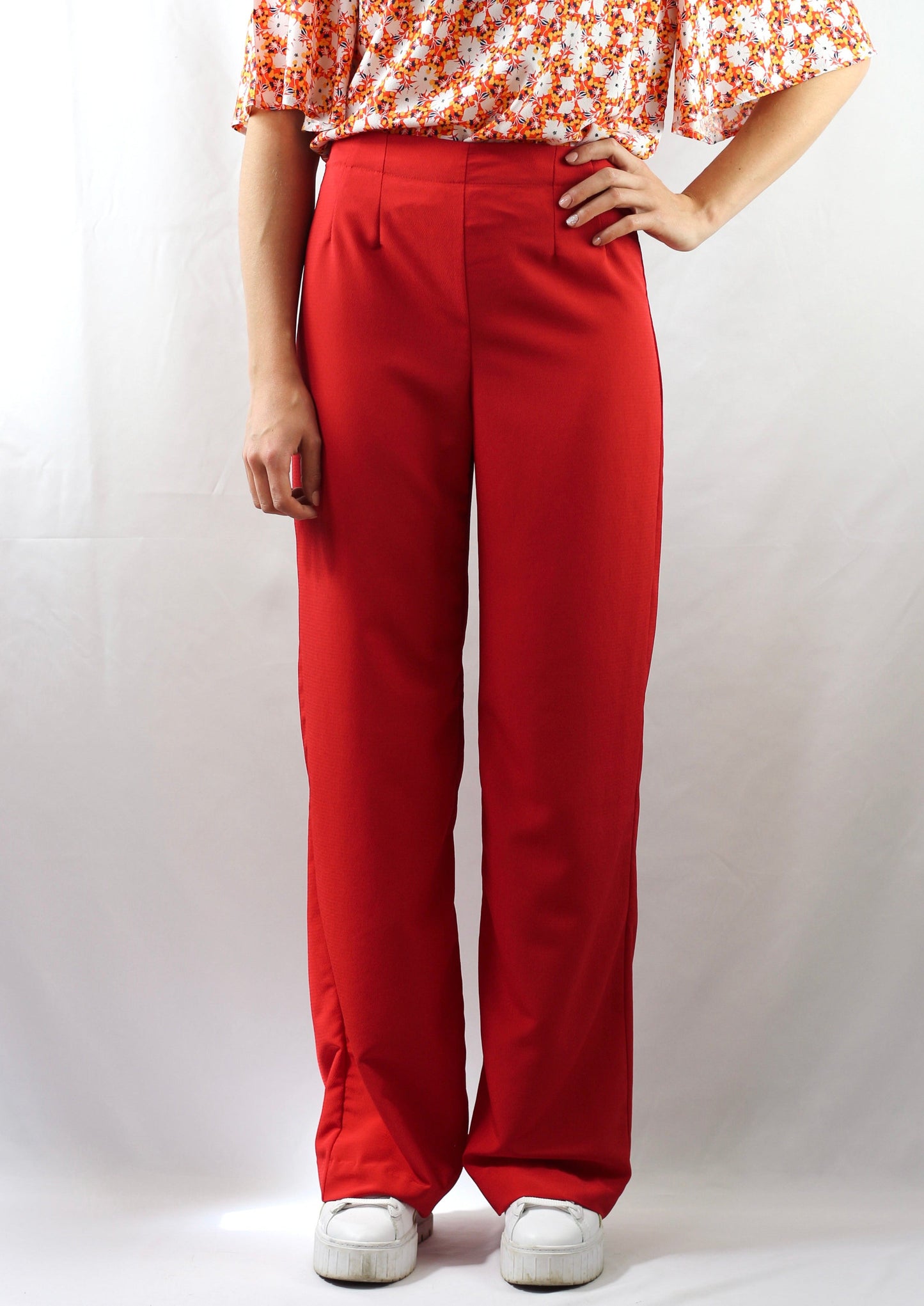 Pantalon Zinnia rouge