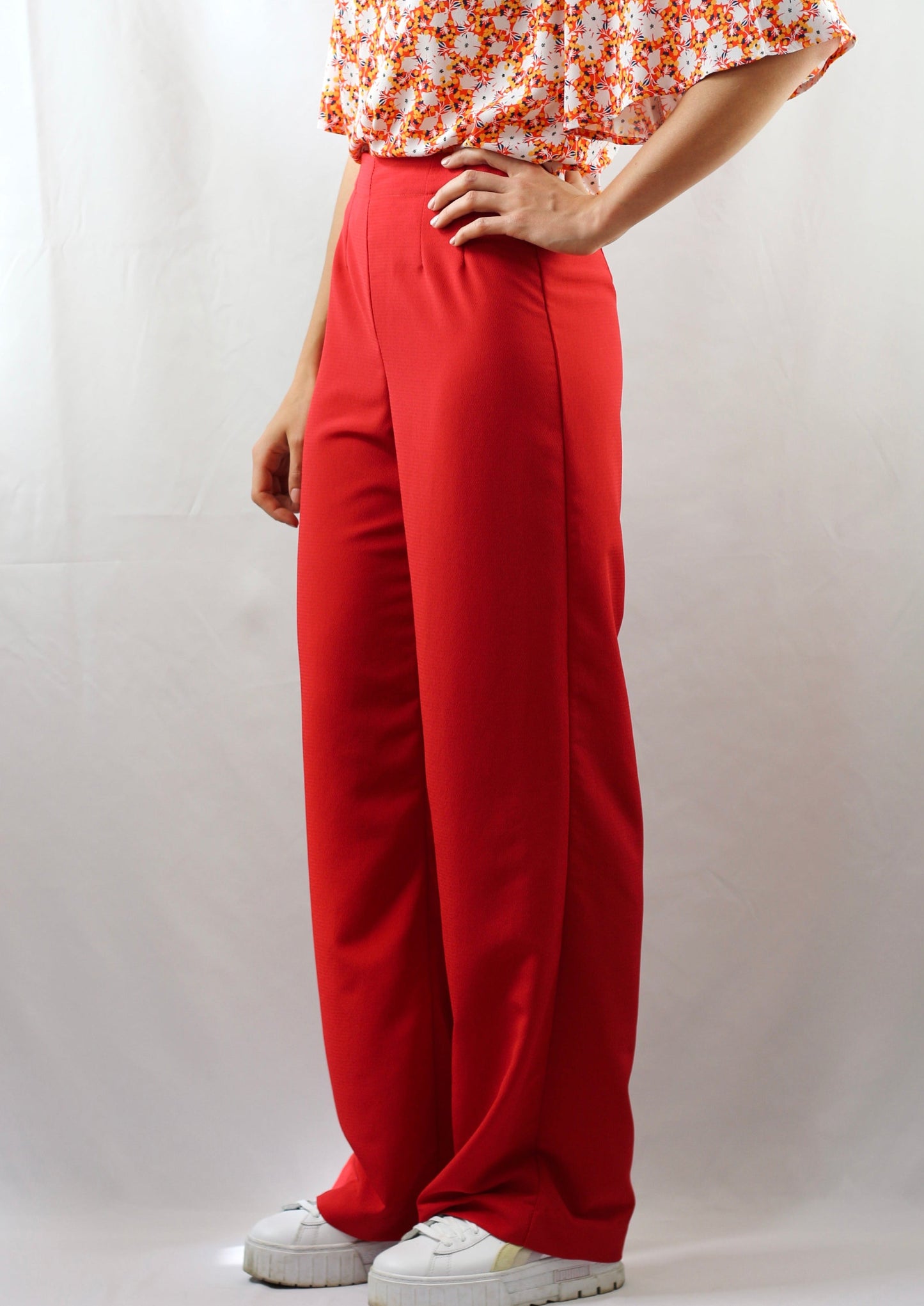 Pantalon Zinnia rouge