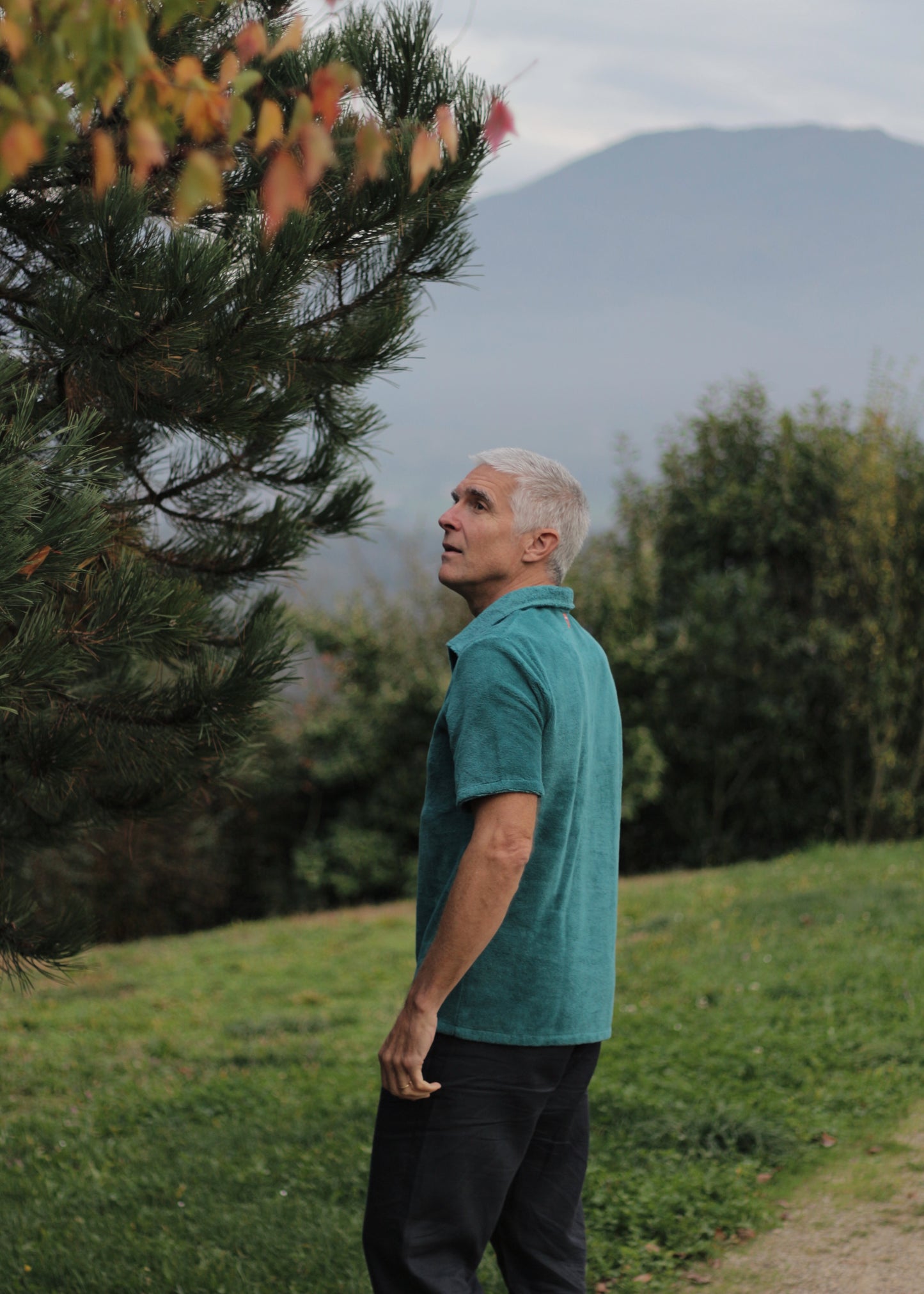 Polo en éponge, vue de profil