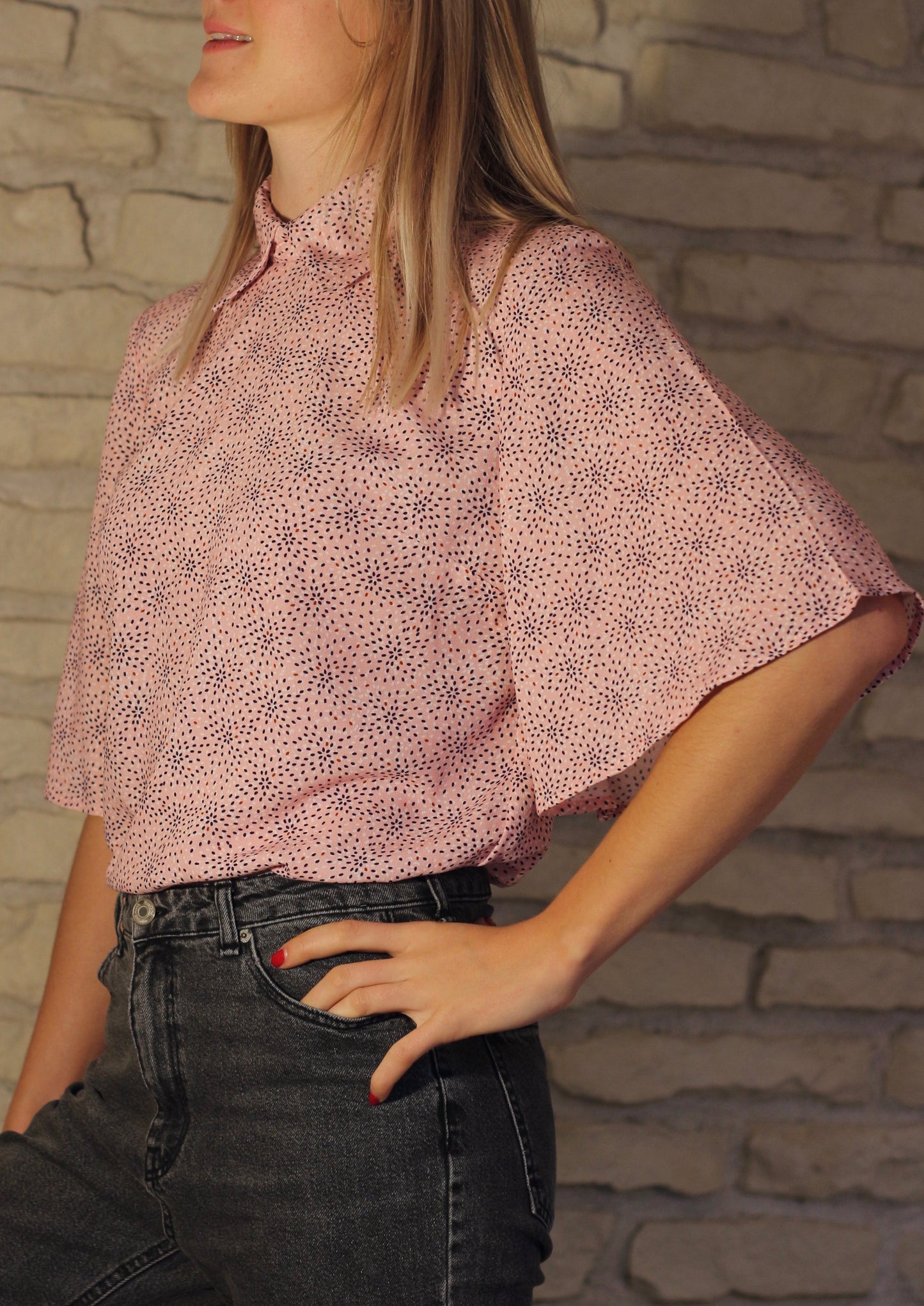 Blouse Tulipe rose