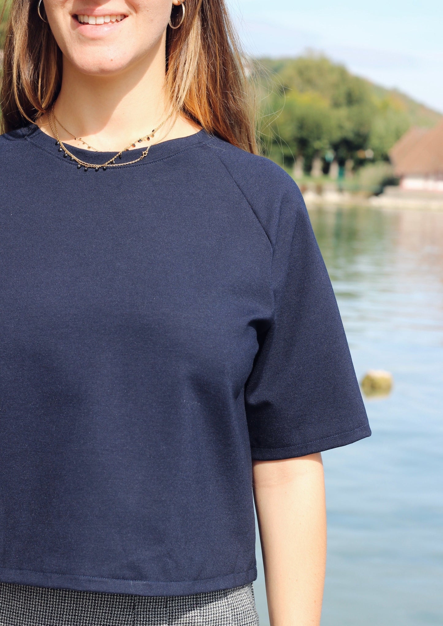 T-Shirt Dama marine