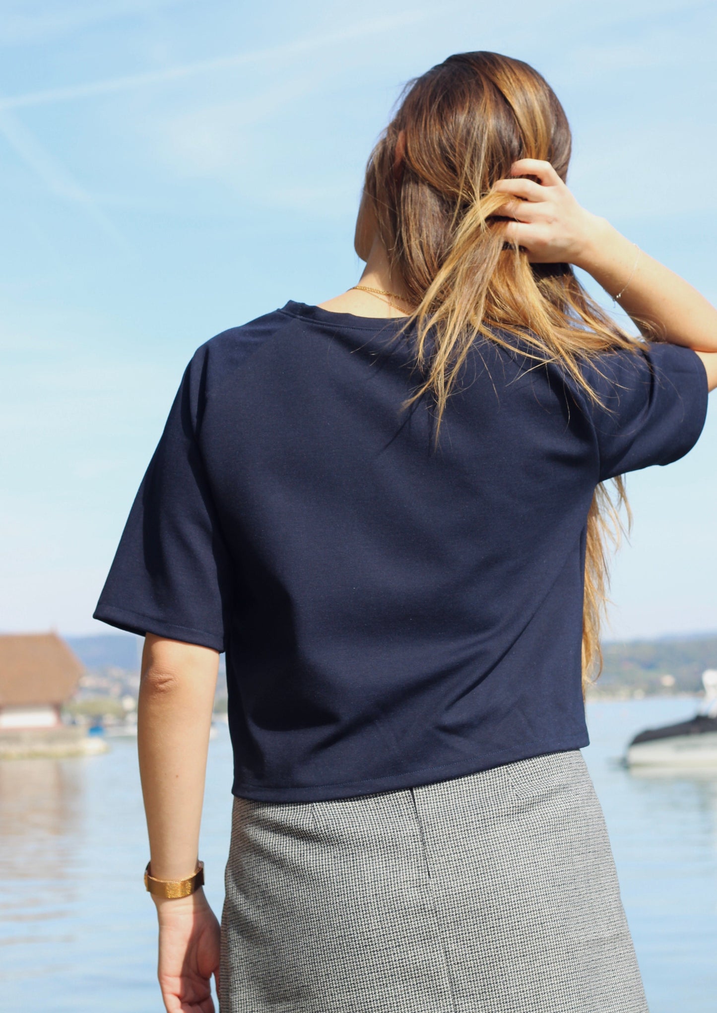 T-Shirt Dama marine