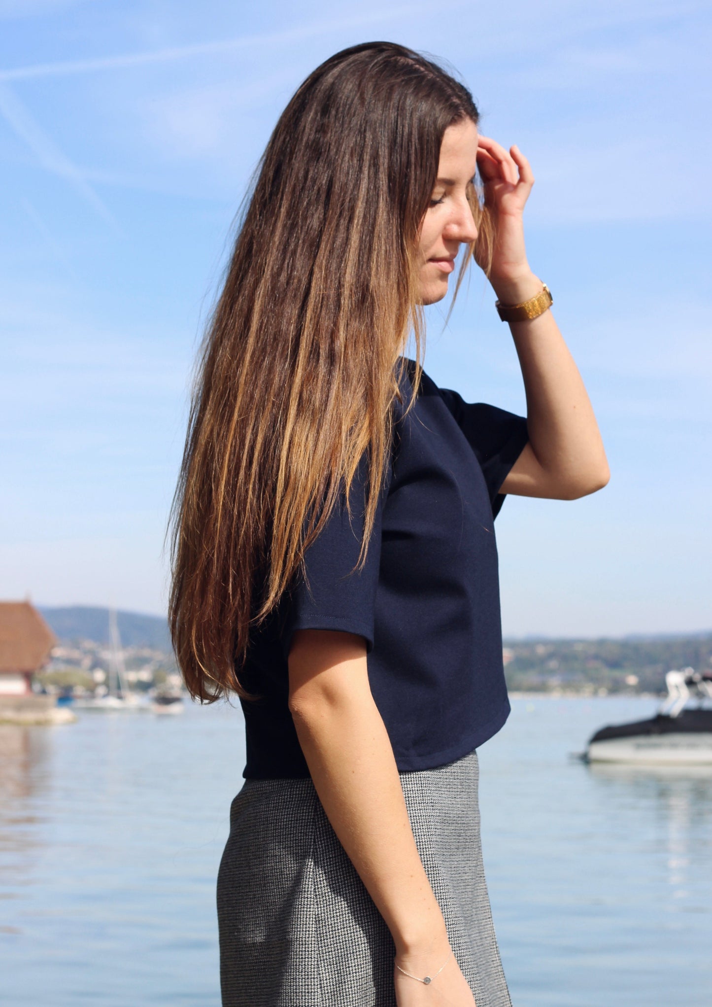 T-Shirt Dama marine