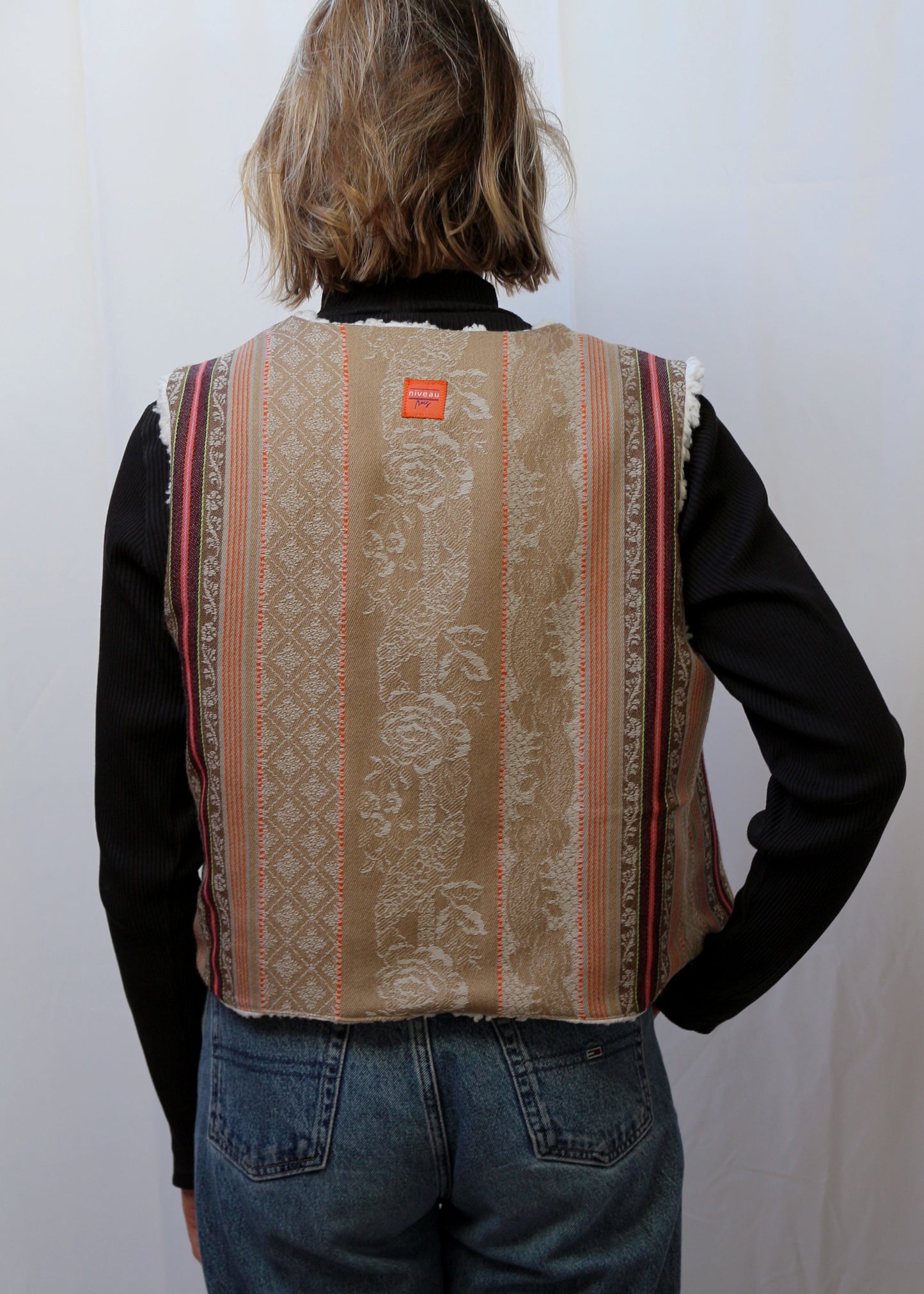 Gilet Alca écru - pièce unique