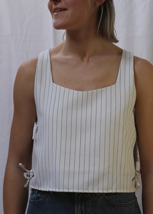 Haut Amarena blanc - pièce unique