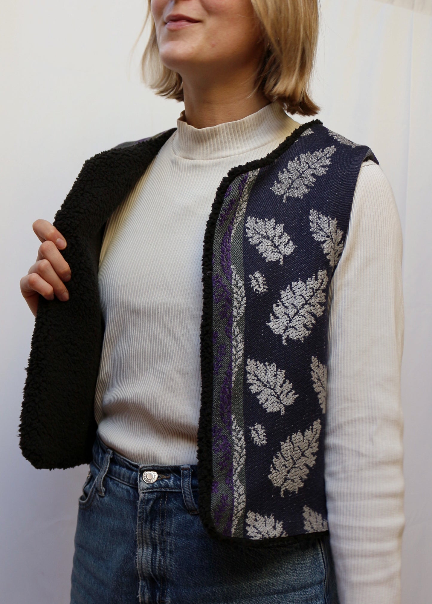 Gilet Alca noir - pièce unique