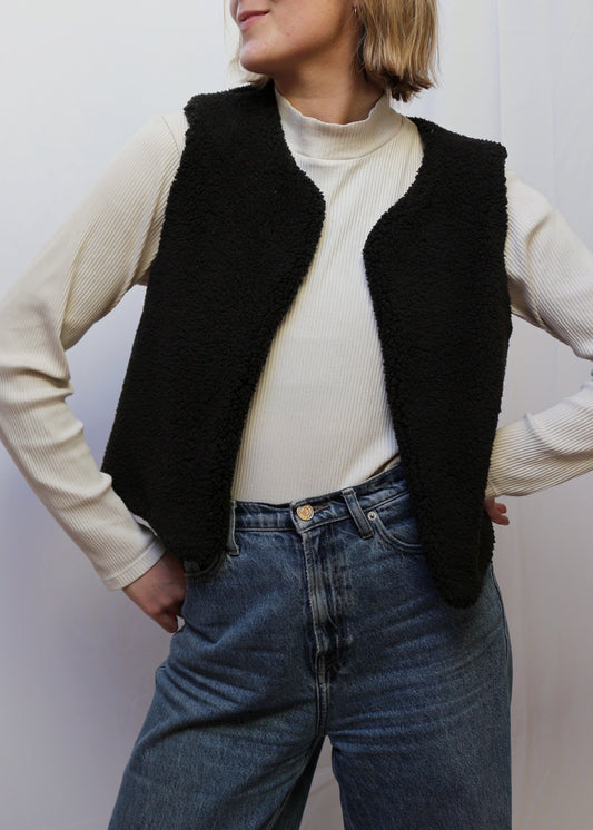 Gilet Alca noir - pièce unique