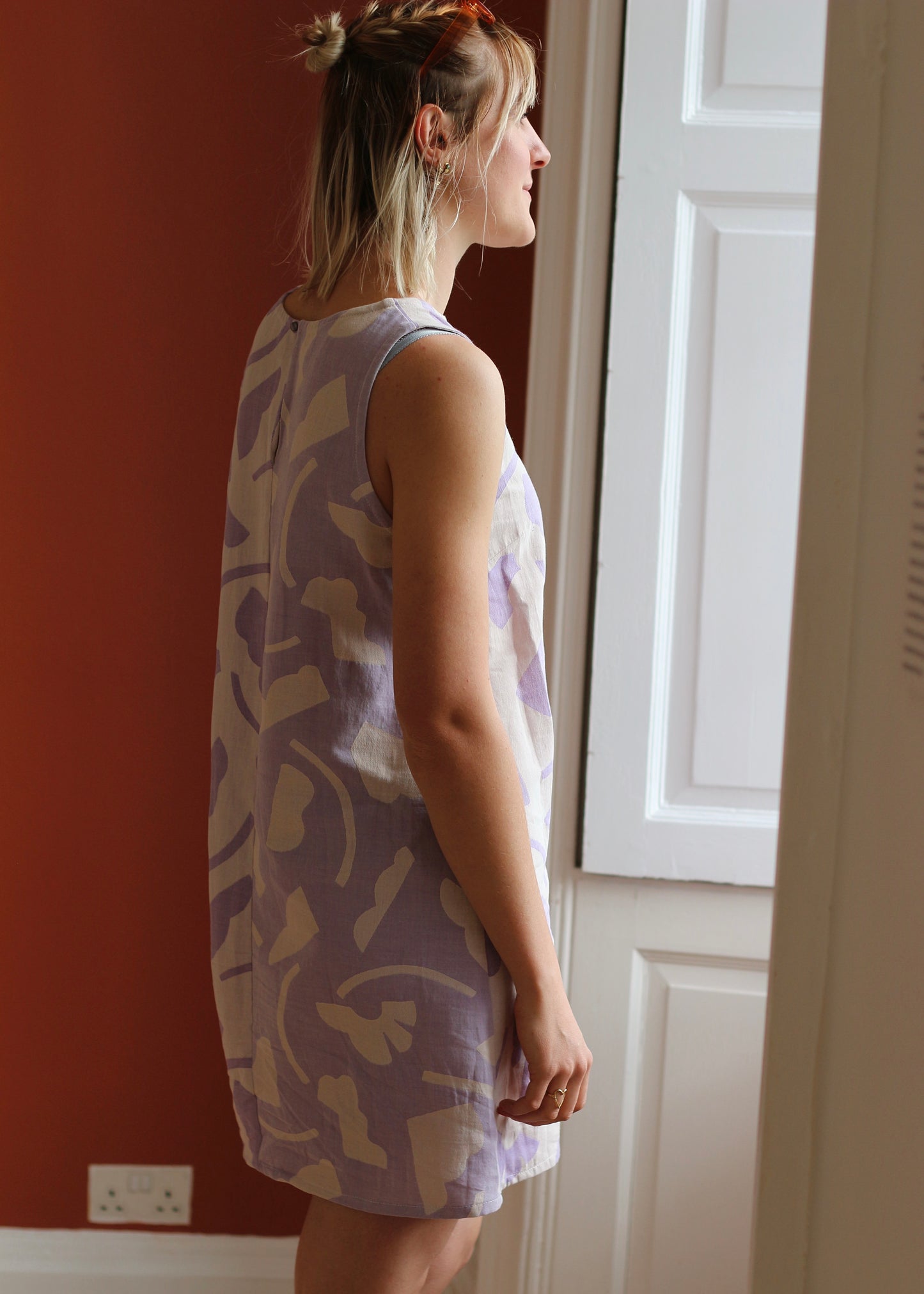 Robe Mara à motifs lila