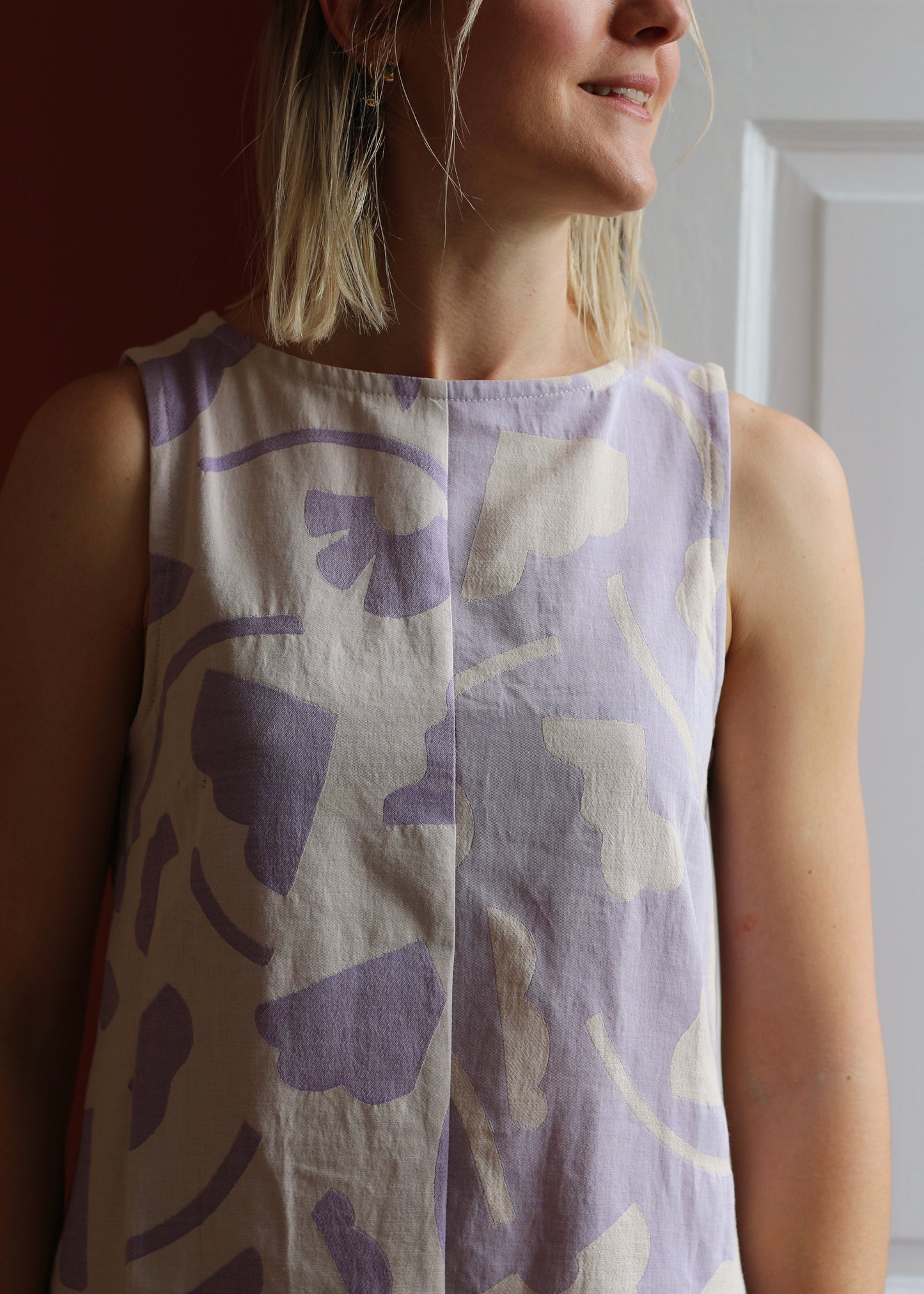 Robe Mara à motifs lila