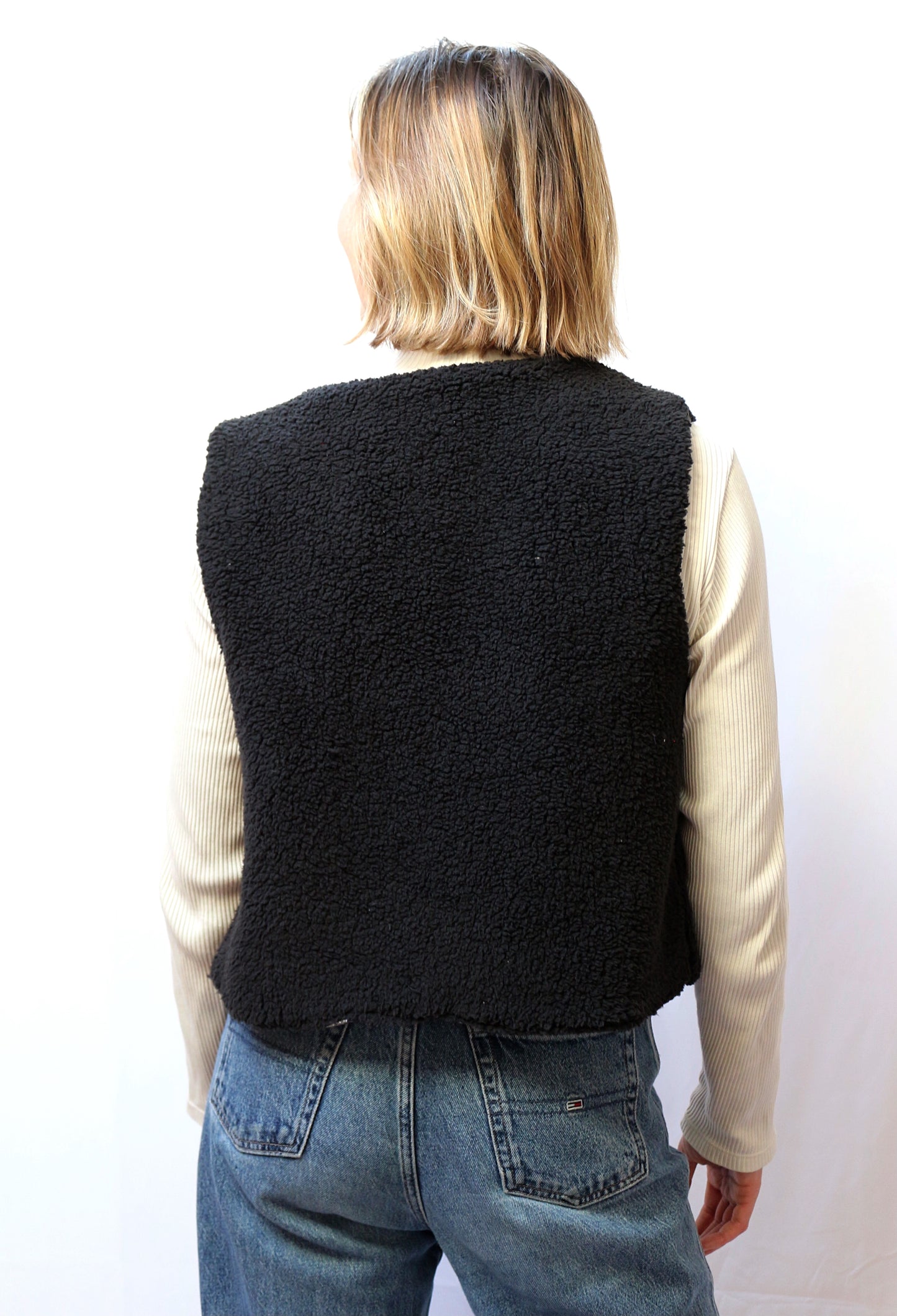 Gilet Alca noir - pièce unique