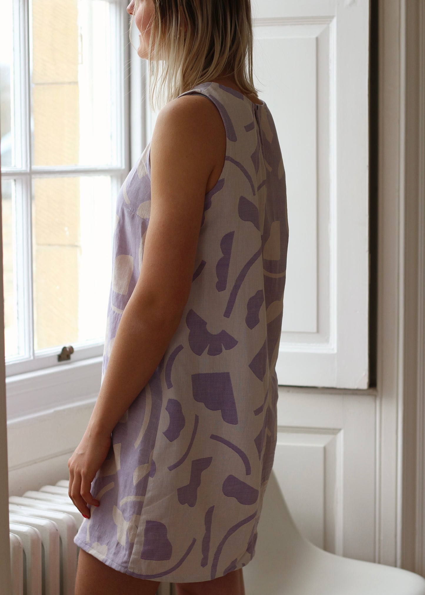 Robe Mara à motifs lila
