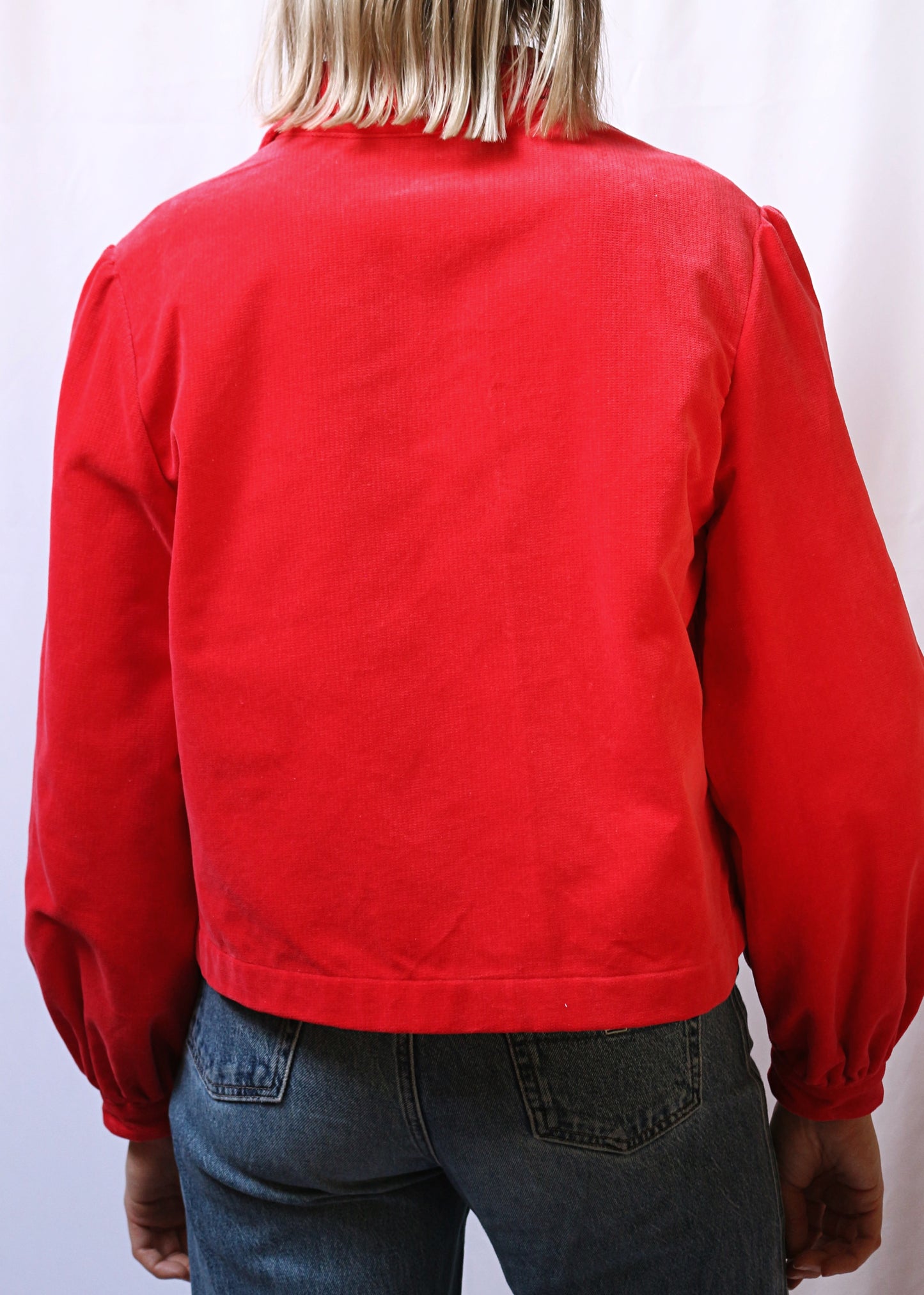 Veste Lys rouge - pièce unique