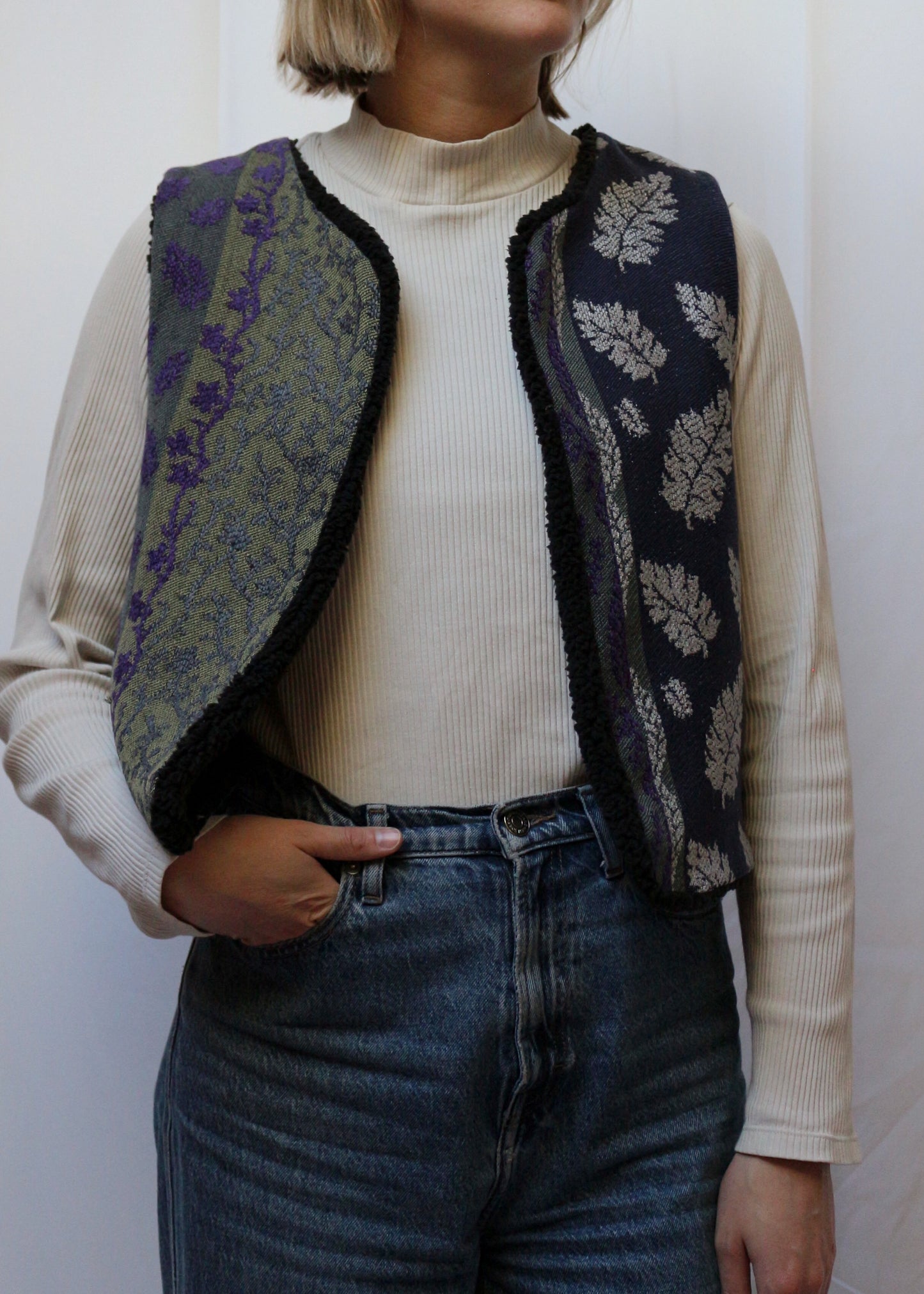 Gilet Alca noir - pièce unique