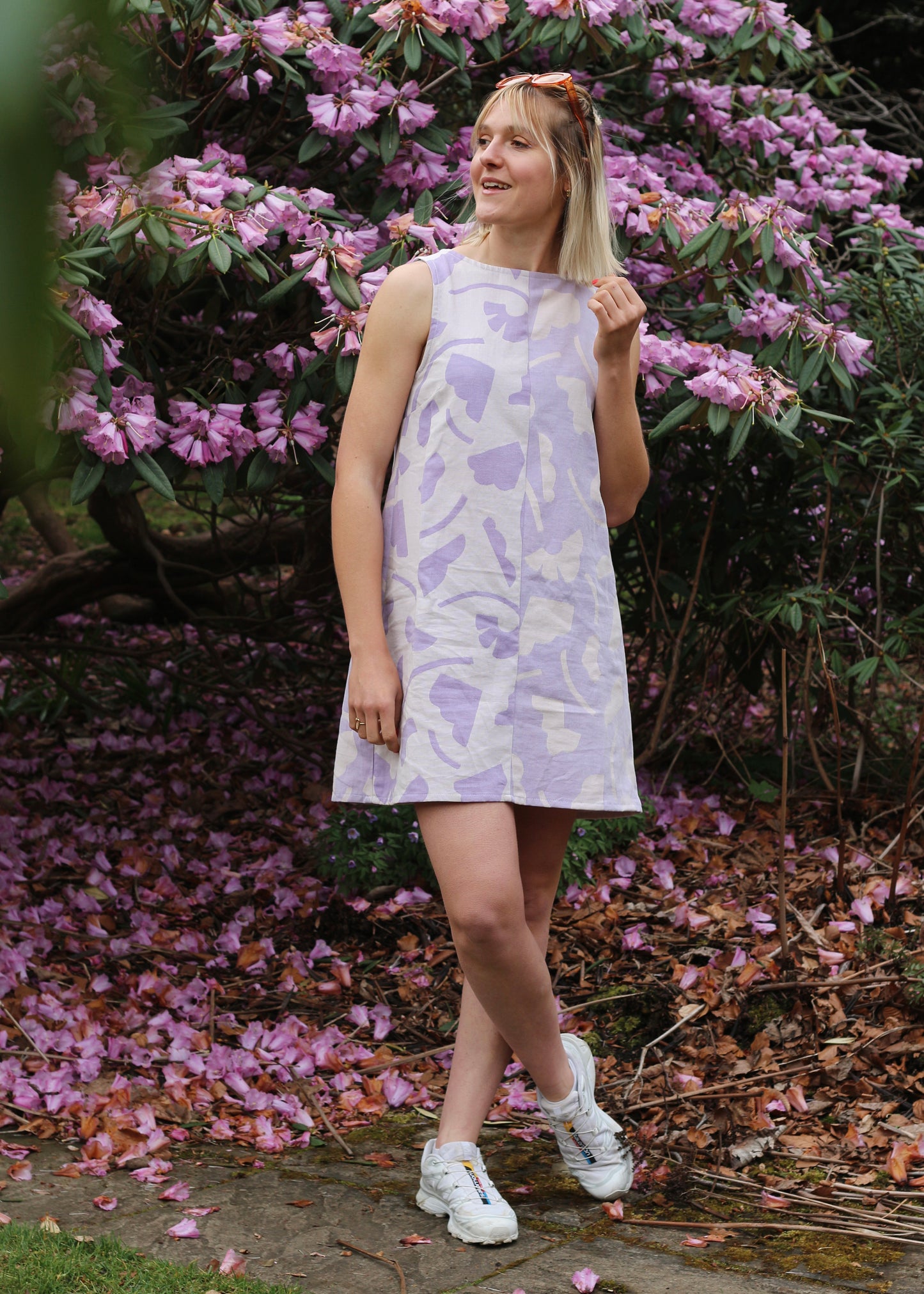 Robe Mara à motifs lila