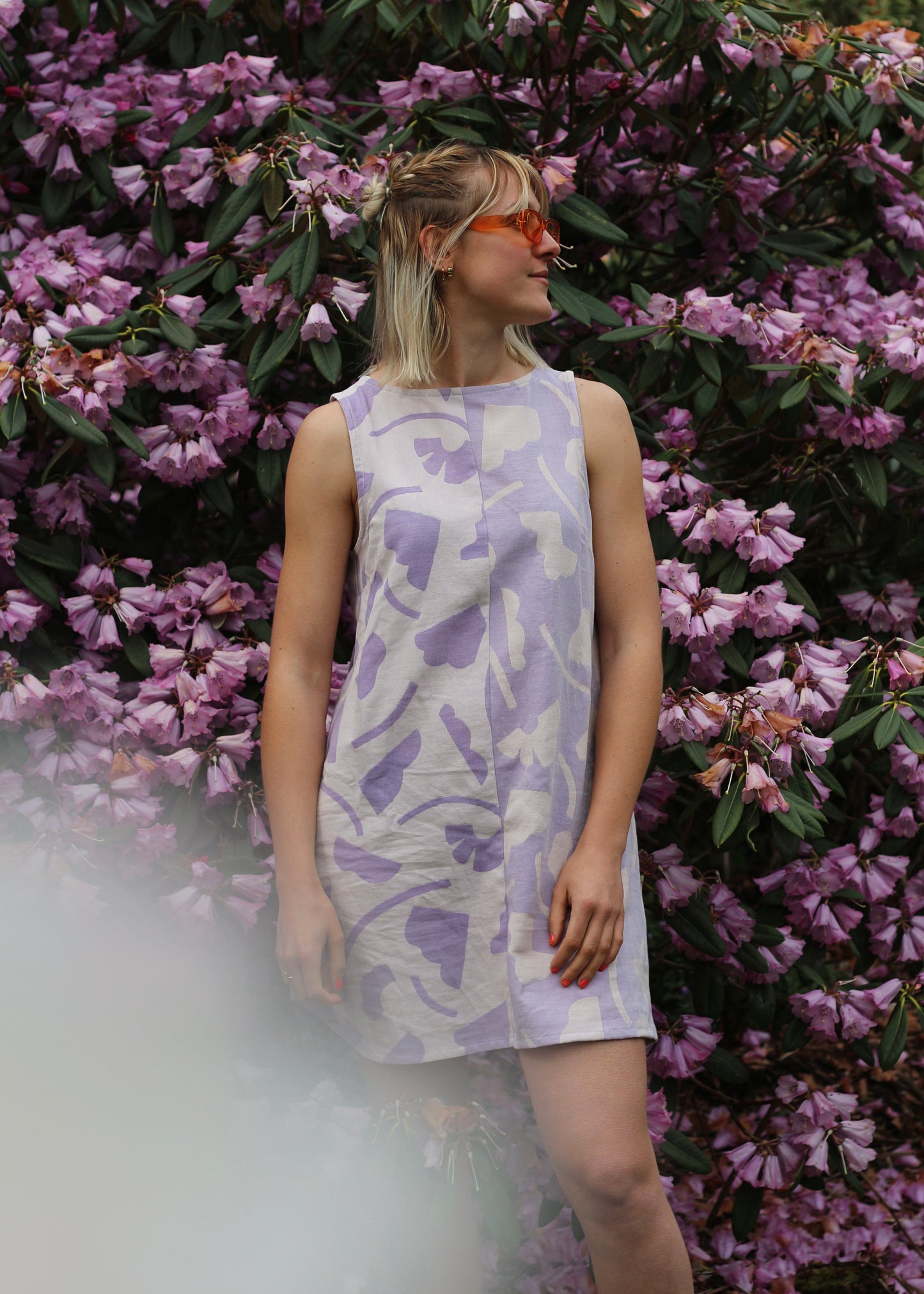 Robe Mara à motifs lila