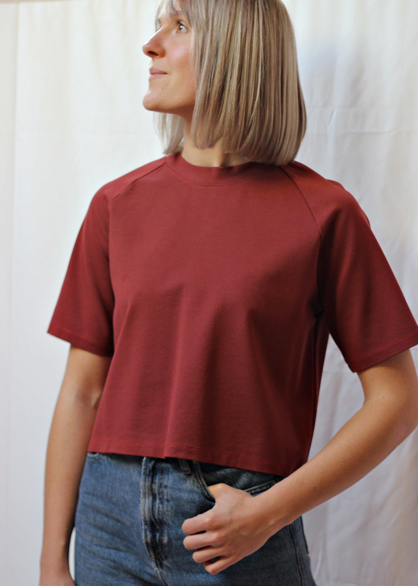 T-Shirt Dama brique