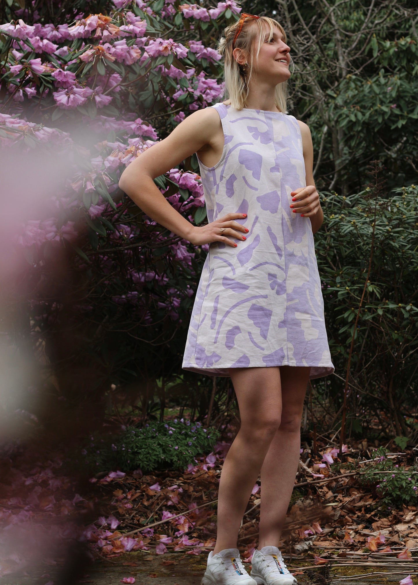 Robe Mara à motifs lila