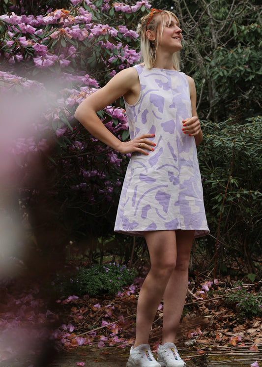 Robe Mara à motifs lila