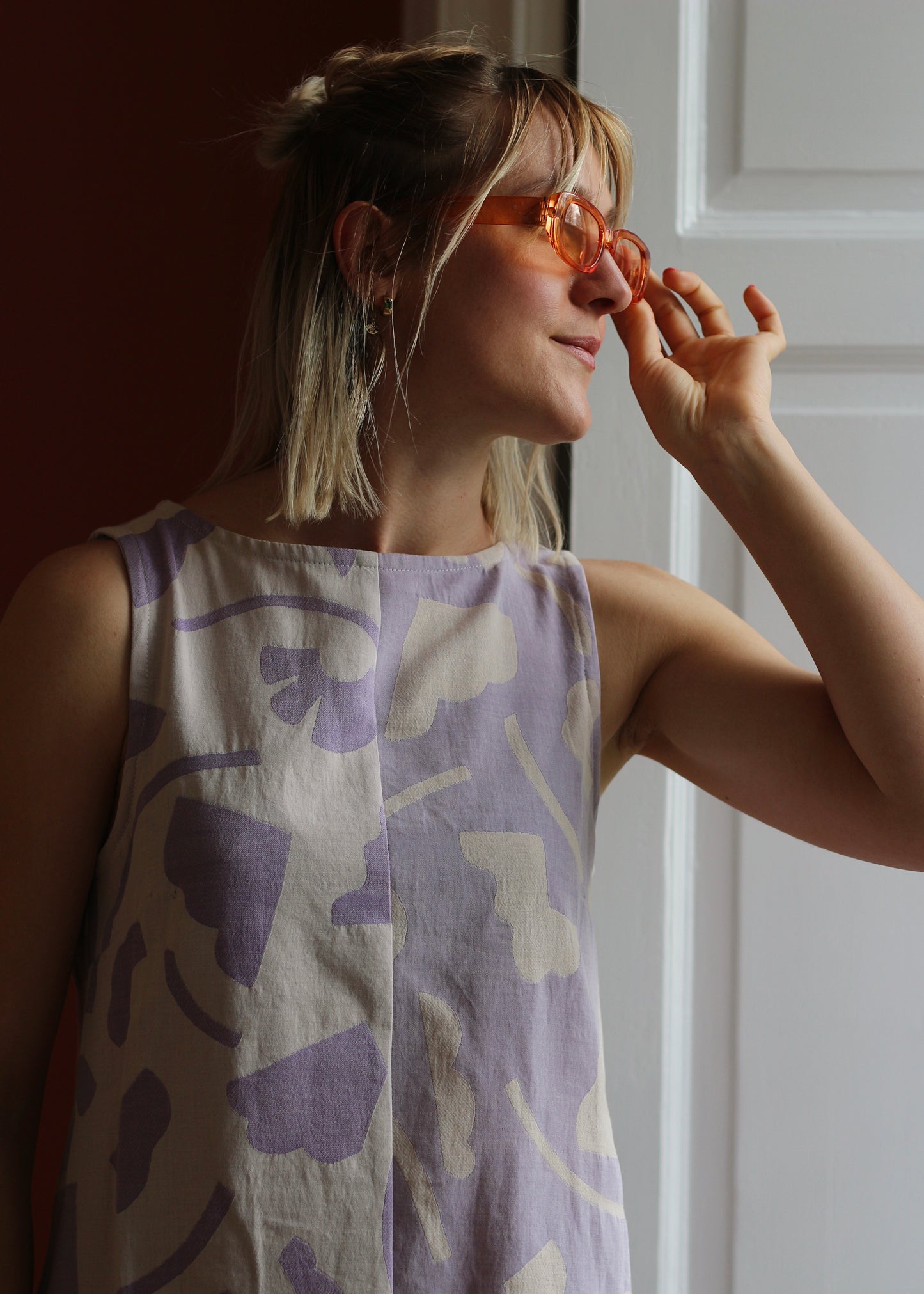 Robe Mara à motifs lila