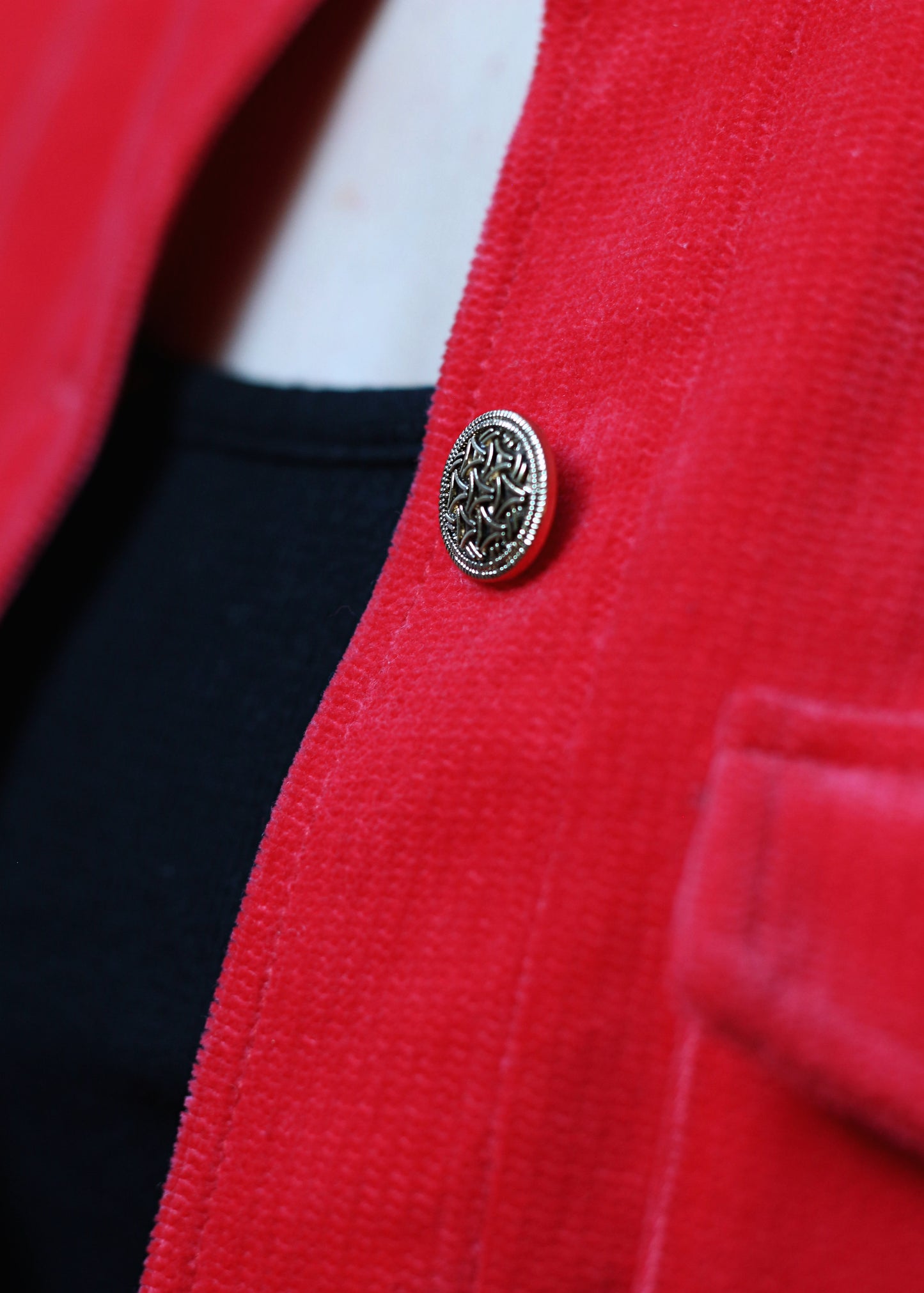 Veste Lys rouge - pièce unique