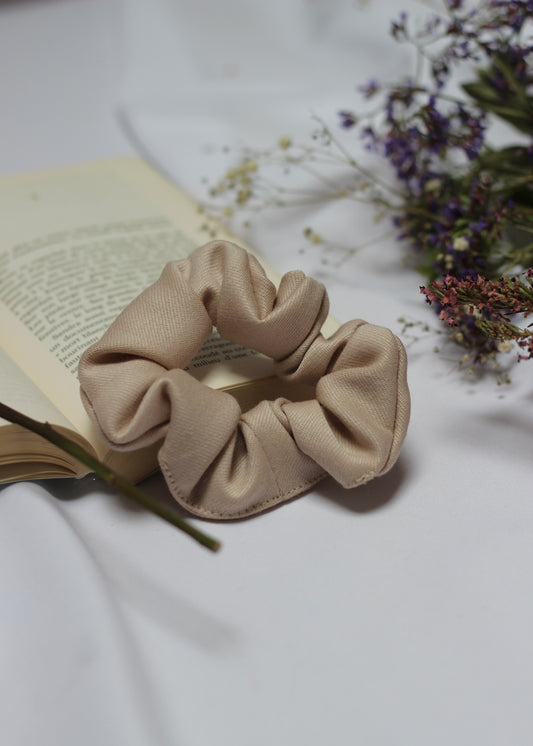 Chouchou scrunchie beige