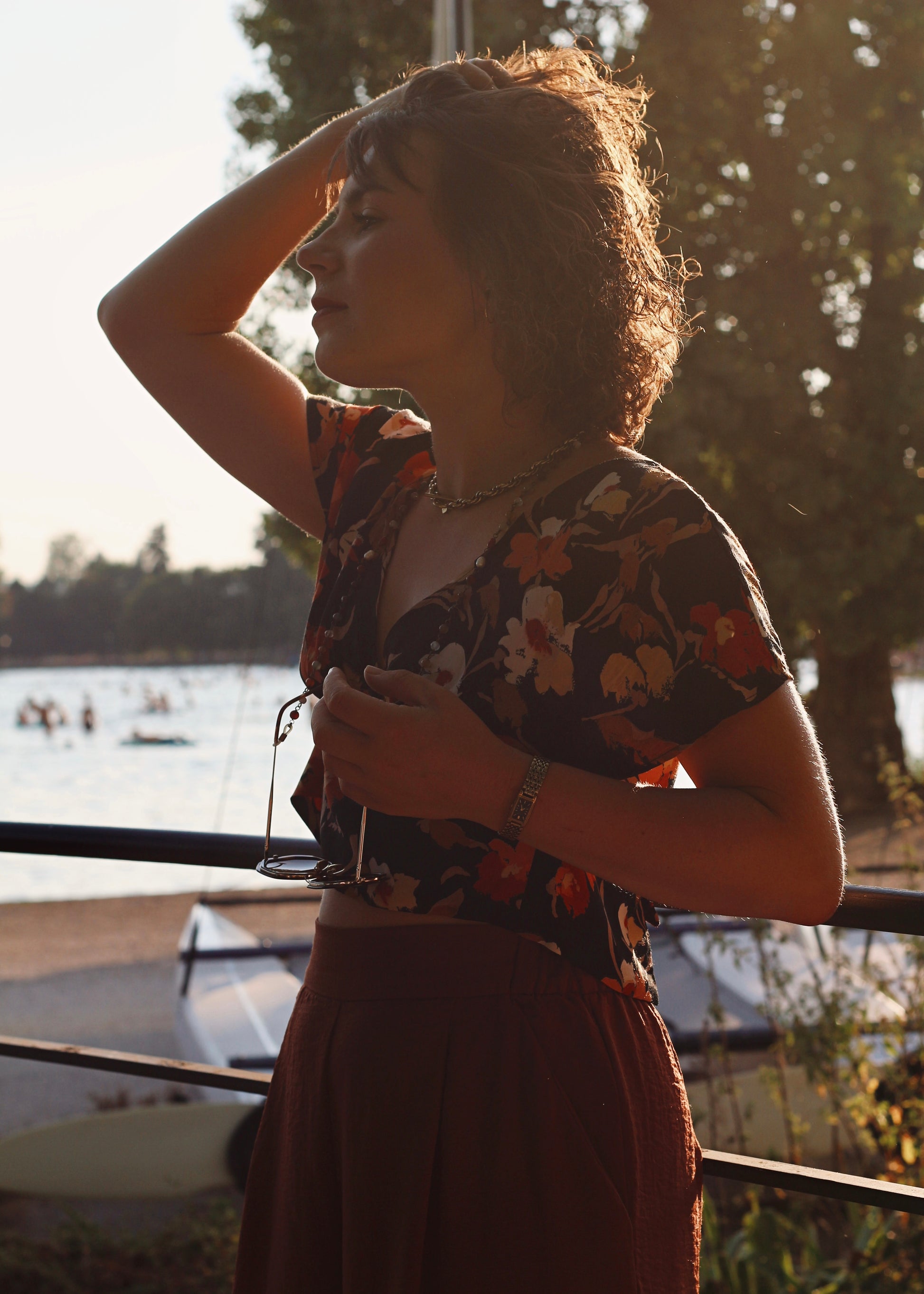 Haut Bleuet fleuri, vue d'ensemble du look