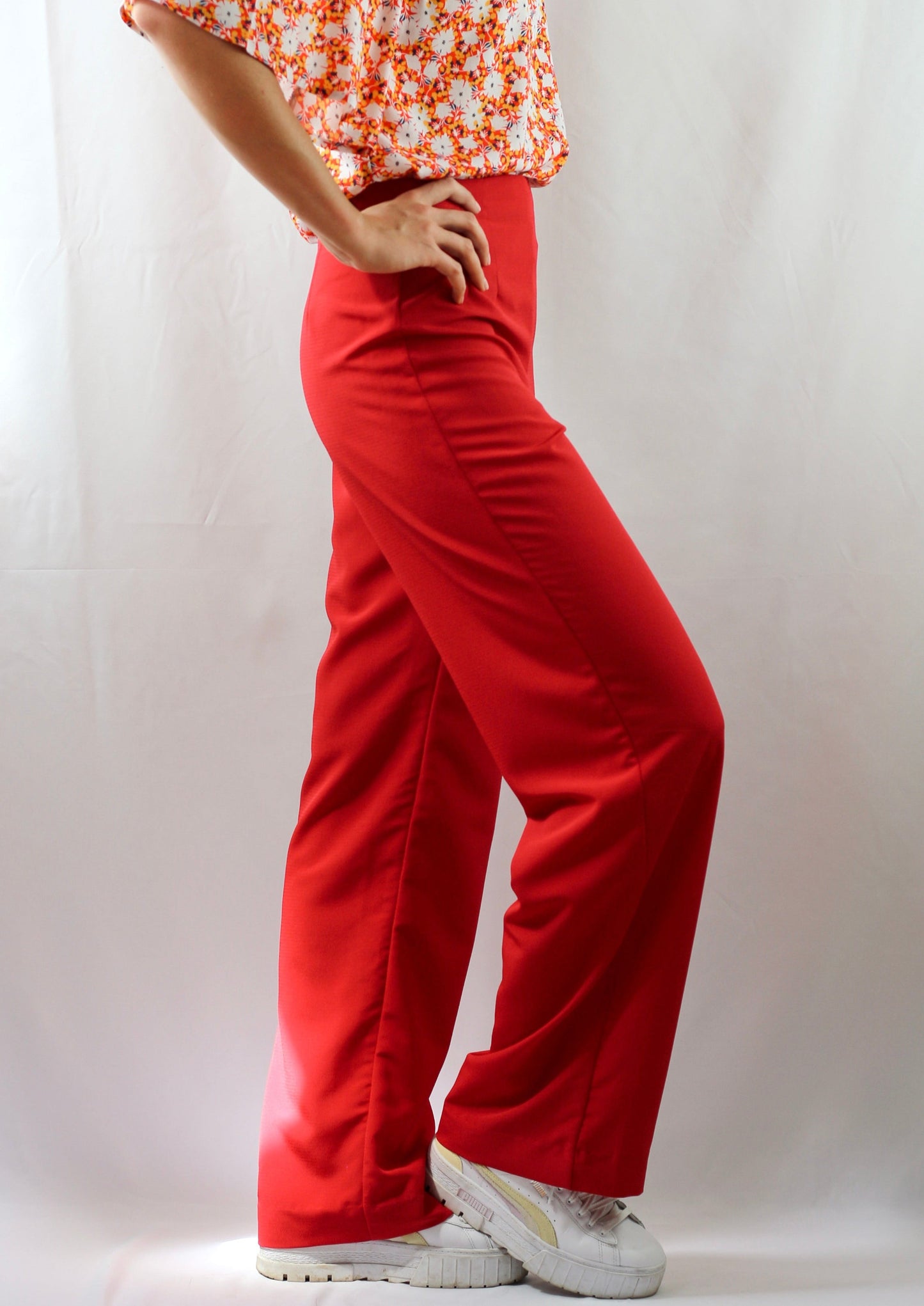 Pantalon Zinnia rouge